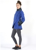Veste mi longue en polaire bleu à l'imprimé ethnique