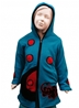 Gilet à capuche doublé polaire éléphant bleu