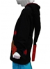Gilet à capuche doublé polaire éléphant noir