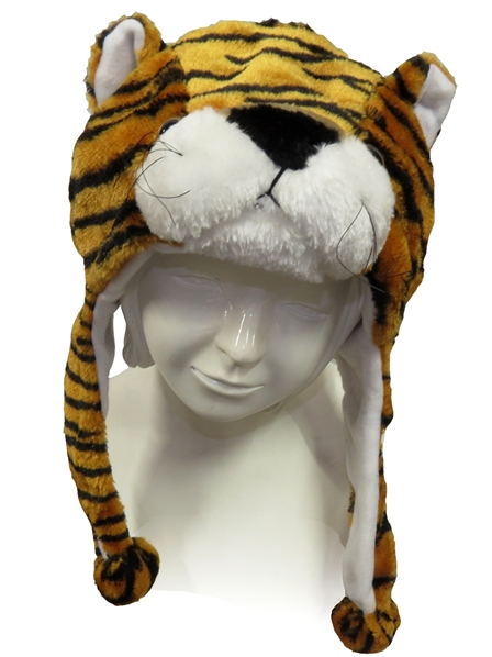 Bonnet animaux tête de tigre