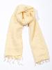 Echarpe taille standard beige unie en laine