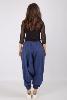 Pantalon sarouel uni bleu marine pour homme ou femme