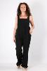 Salopette ethnique oversize originale noire style workwear