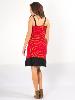 Robe rouge à motif en spirale 