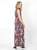 Combi châtaigne à motif de rose style hippie chic