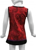 Robe mi-longue rouge coton népalais