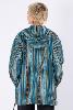 Sweat capuche tissage ethnique traditionnel du Népal vert