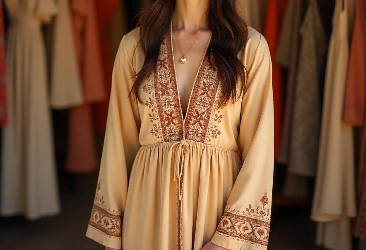 mati�res naturelles des robes ethniques